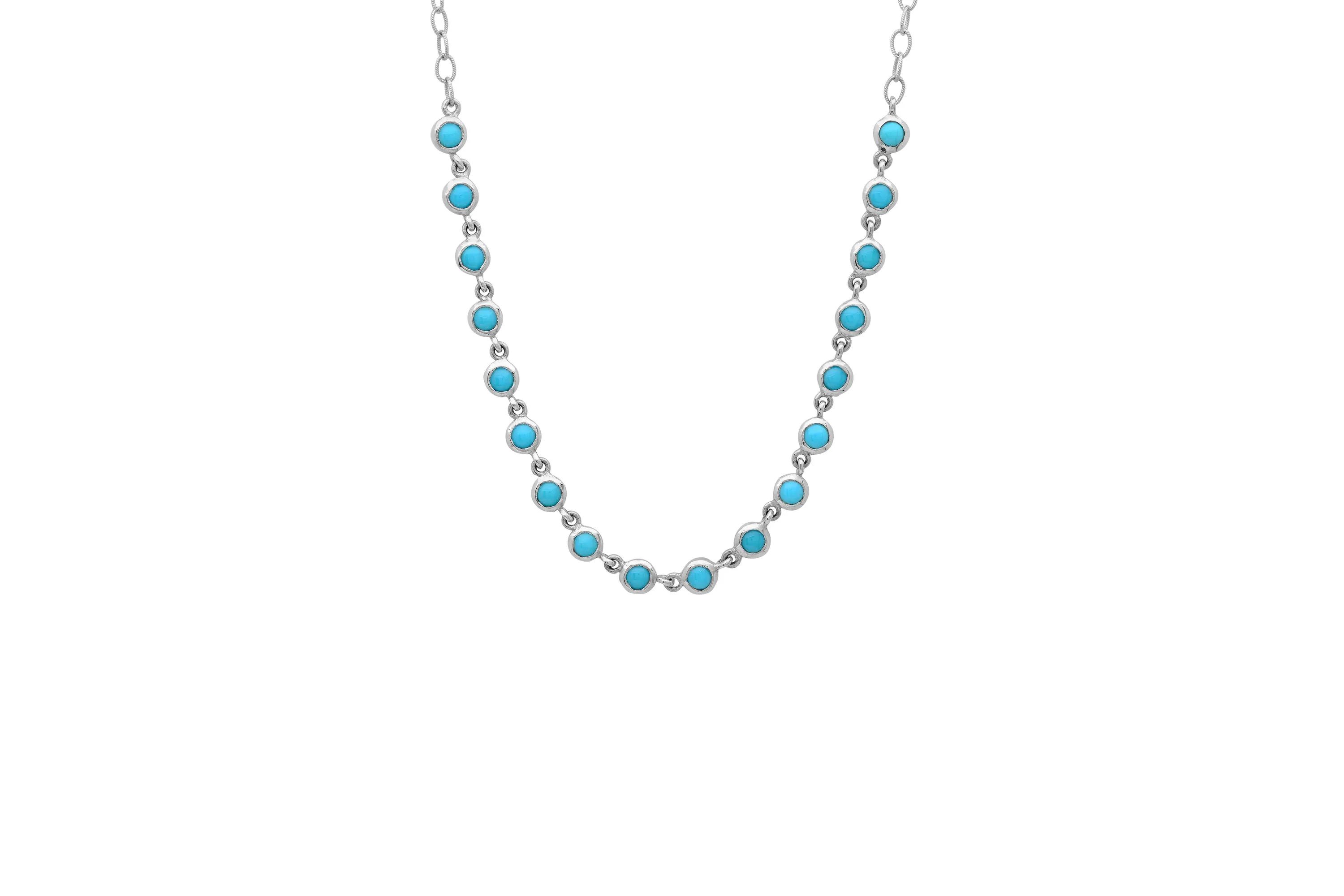 Turquoise Bezel Necklace
