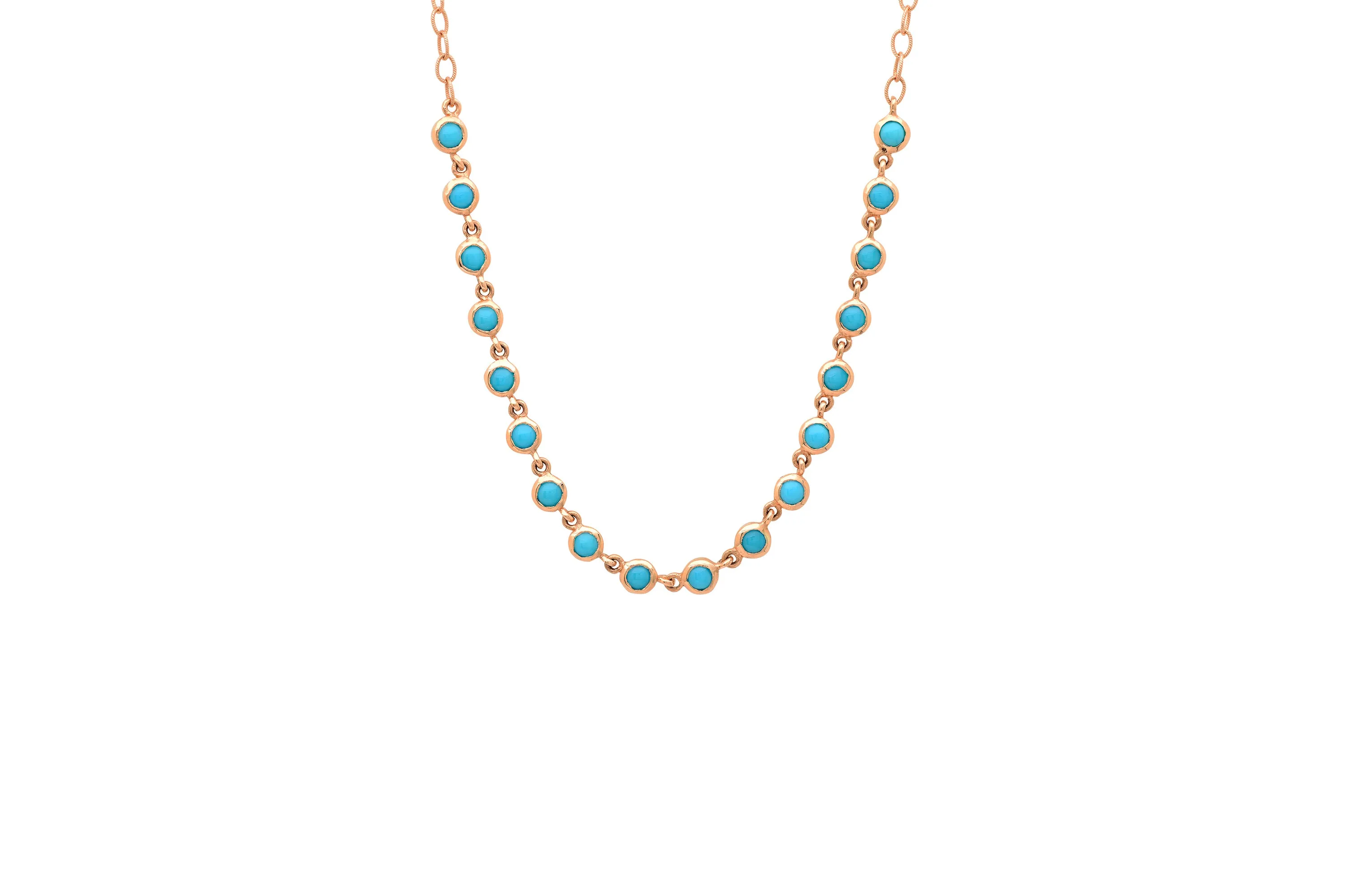 Turquoise Bezel Necklace