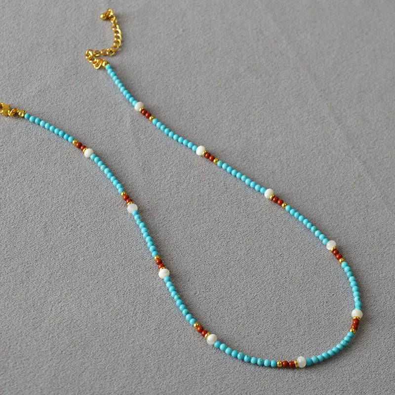 Vintage Turquoise Bead Necklace