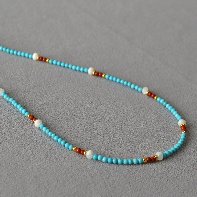 Vintage Turquoise Bead Necklace