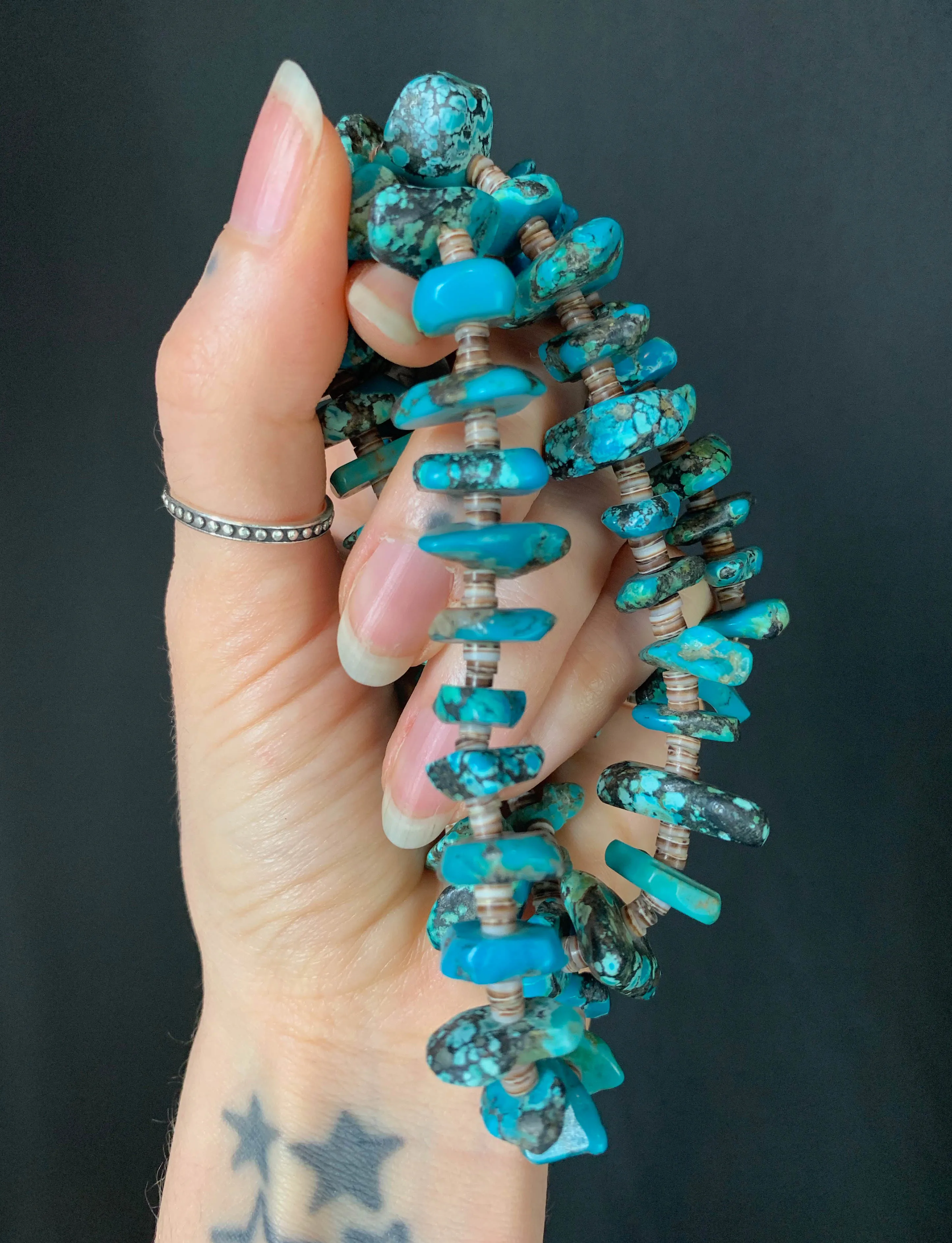 Vintage Turquoise Beaded Necklace