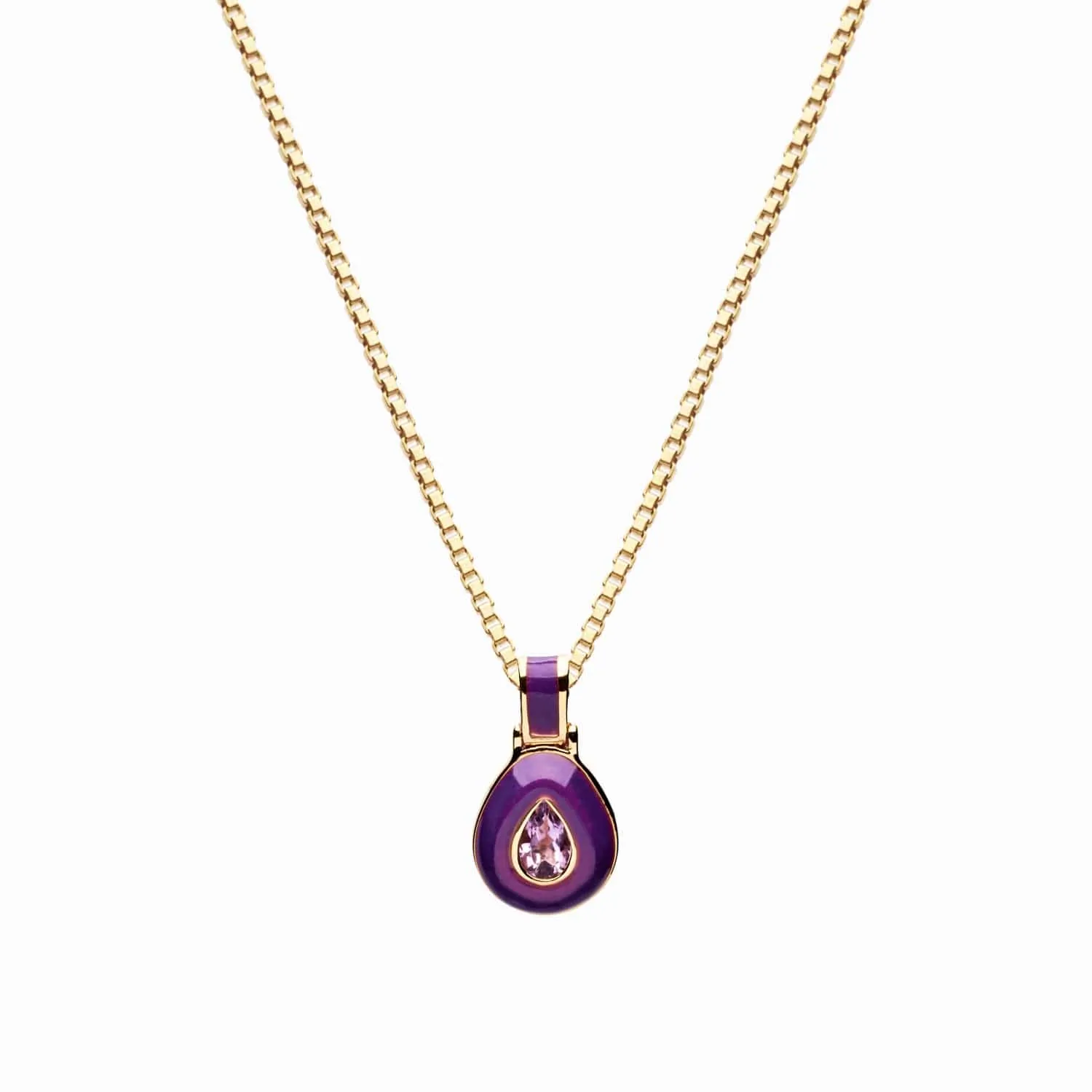 Violet Aura Necklace