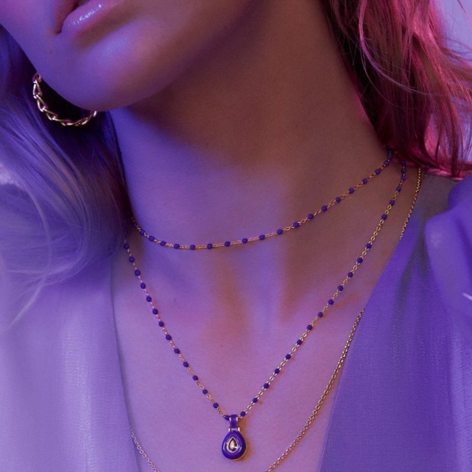 Violet Aura Necklace
