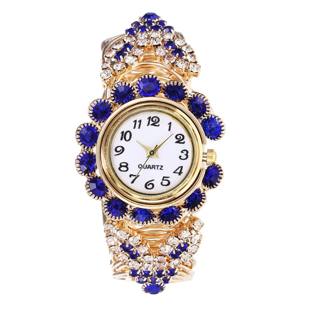 Women's Diamond Claw Chain Colorful Watch Fashion Student Bracelet Watch