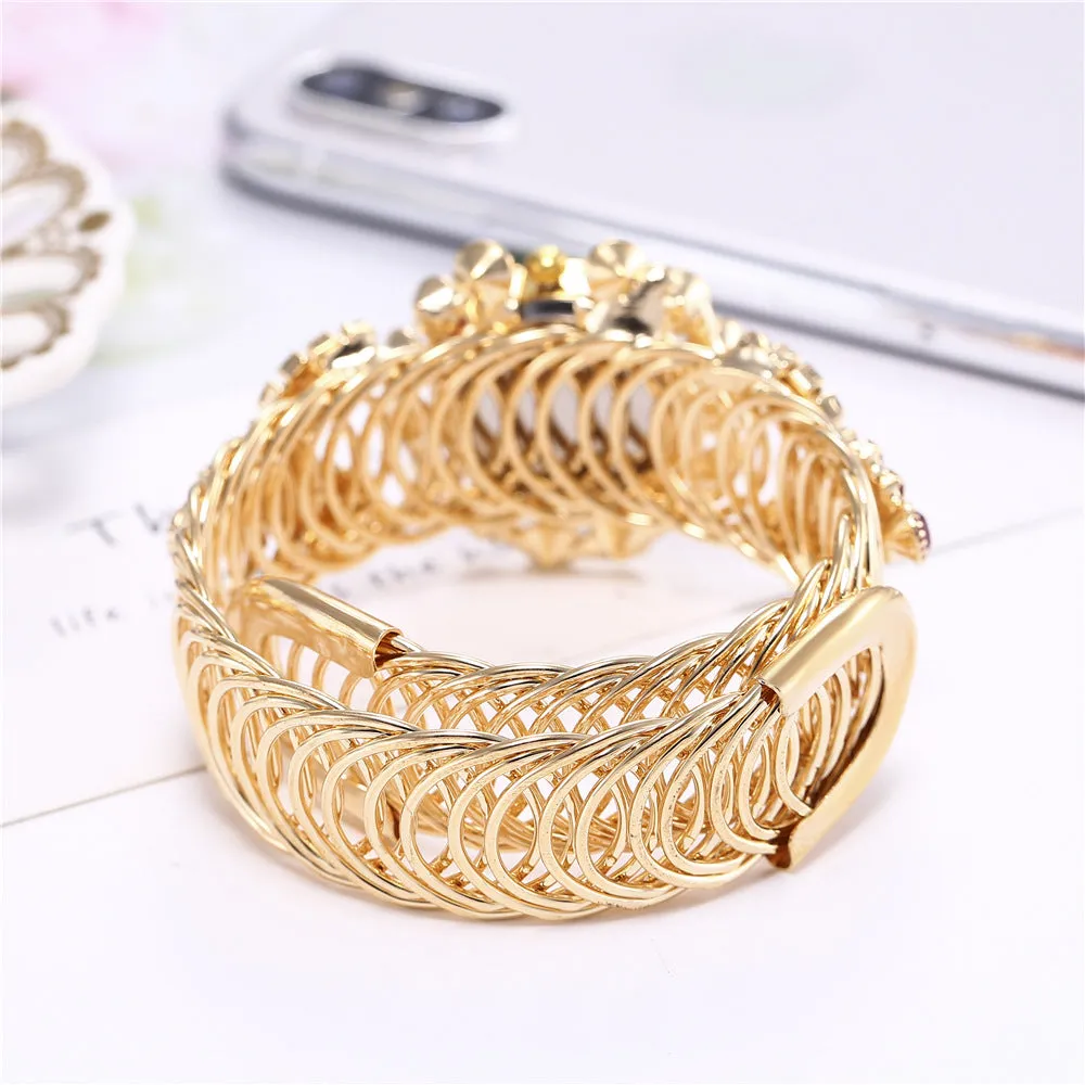 Women's Diamond Claw Chain Colorful Watch Fashion Student Bracelet Watch