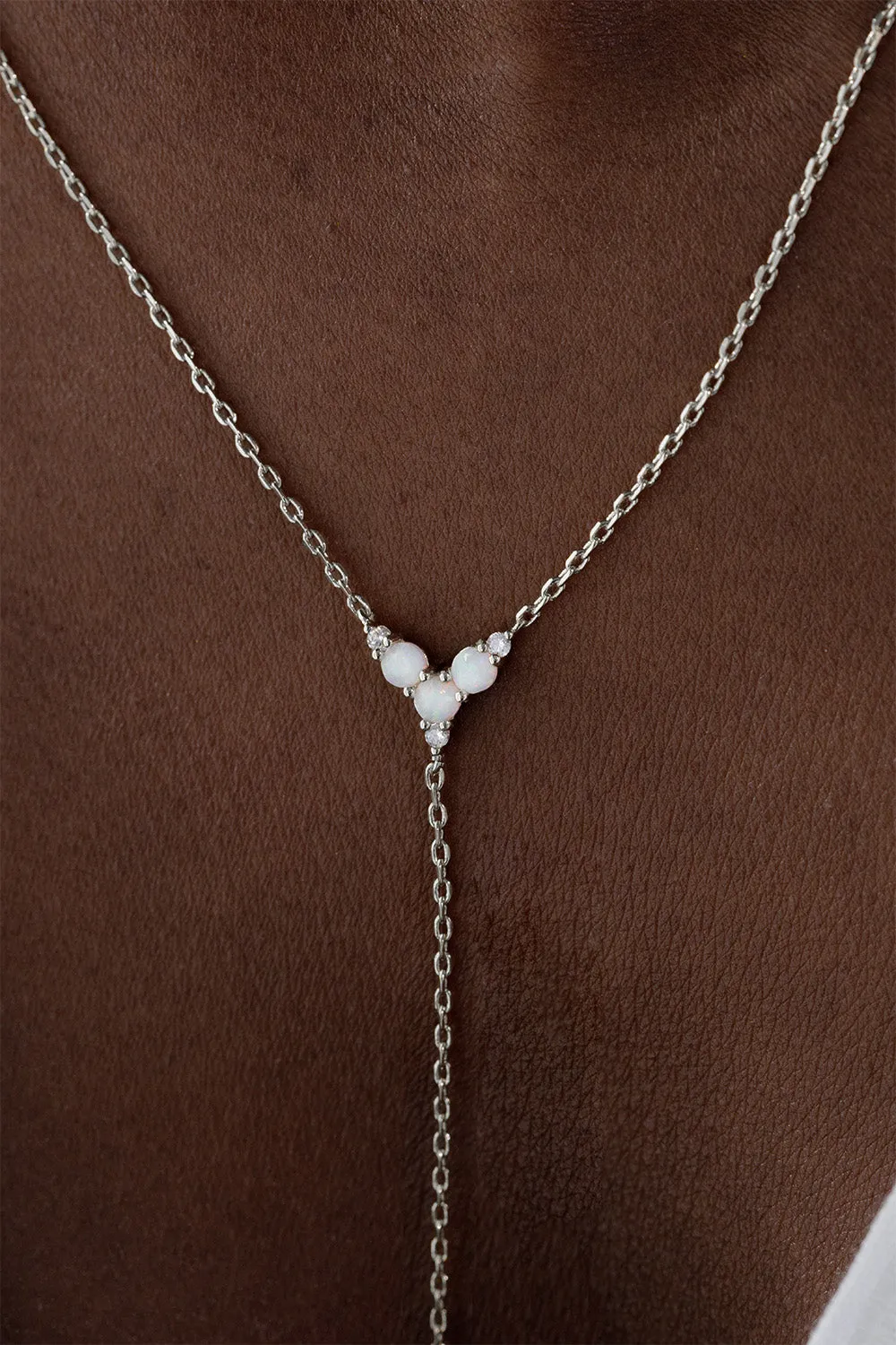 Y-Opal Hope Set Silver