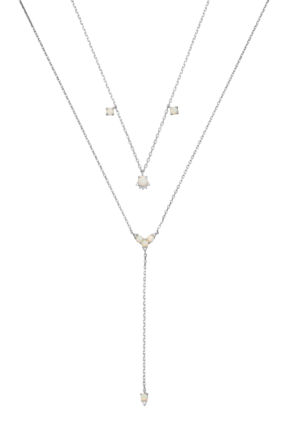 Y-Opal Hope Set Silver