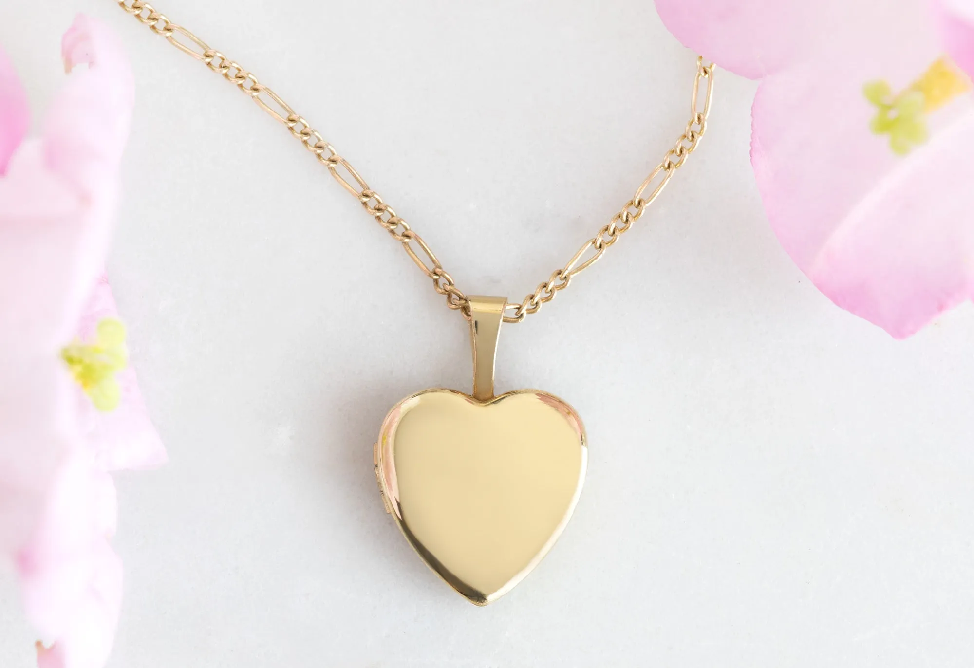 Yellow Gold Filled Mini Sweetheart Locket Necklace